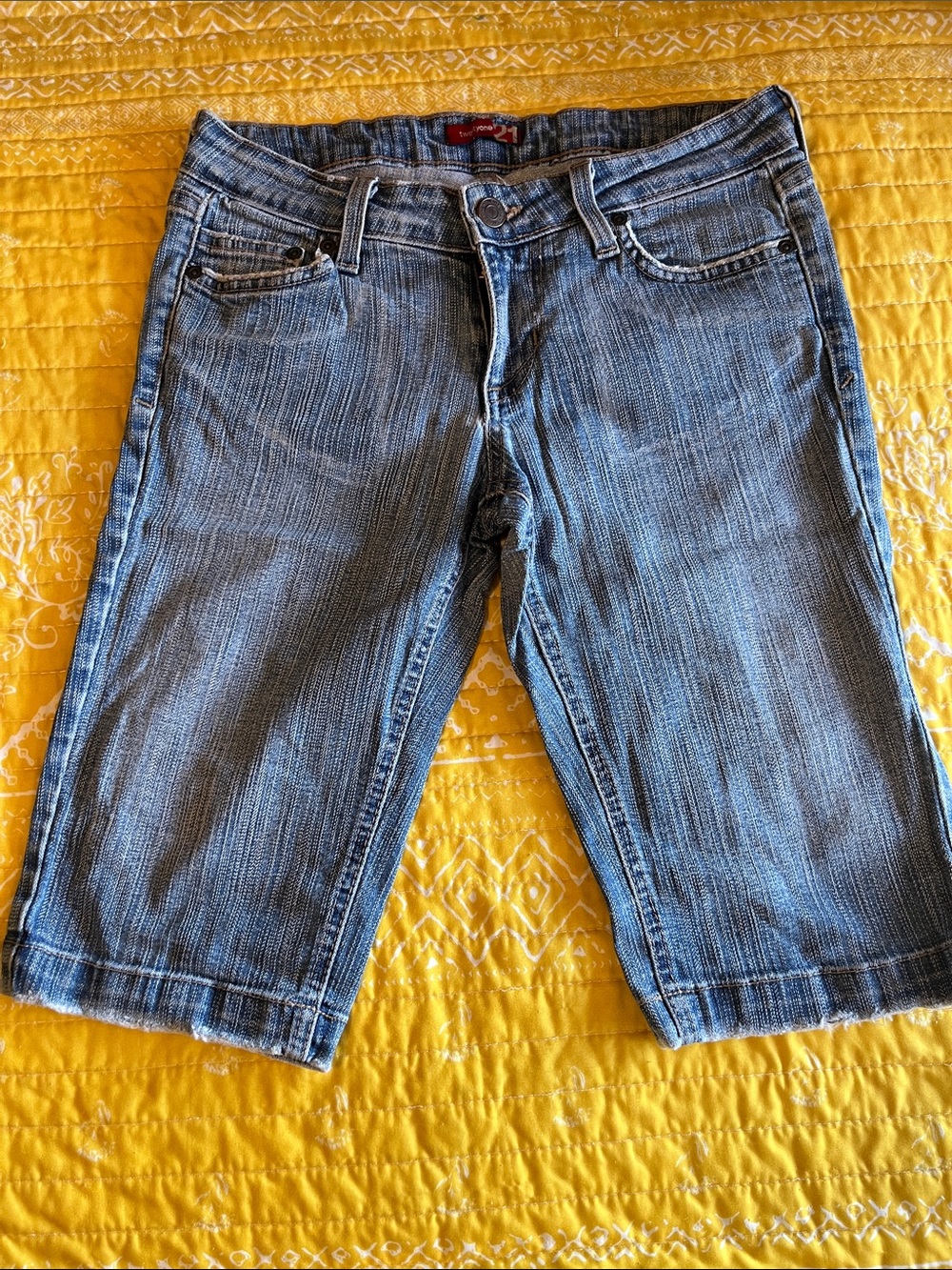Twentyone Blue Washed Denim Shorts